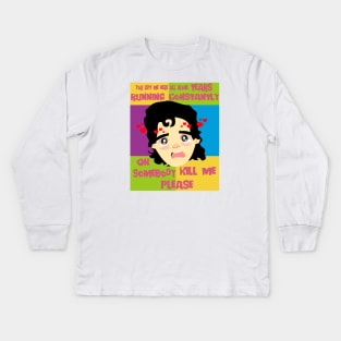 Somebody Kill Me Kids Long Sleeve T-Shirt